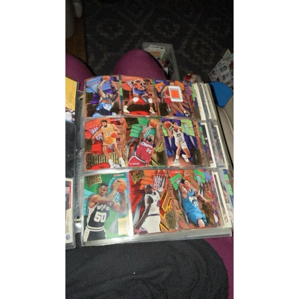 1990s NBA Card Binder Lot 25+ Pages SkyBox Meltdown USA Dream Team Rodman Shaq